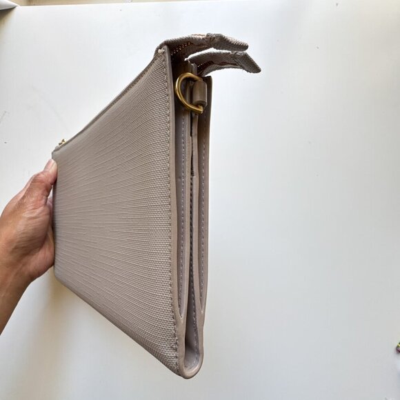 Dagne Dover Essentials Clutch Wallet Grey missing strap and wristlet